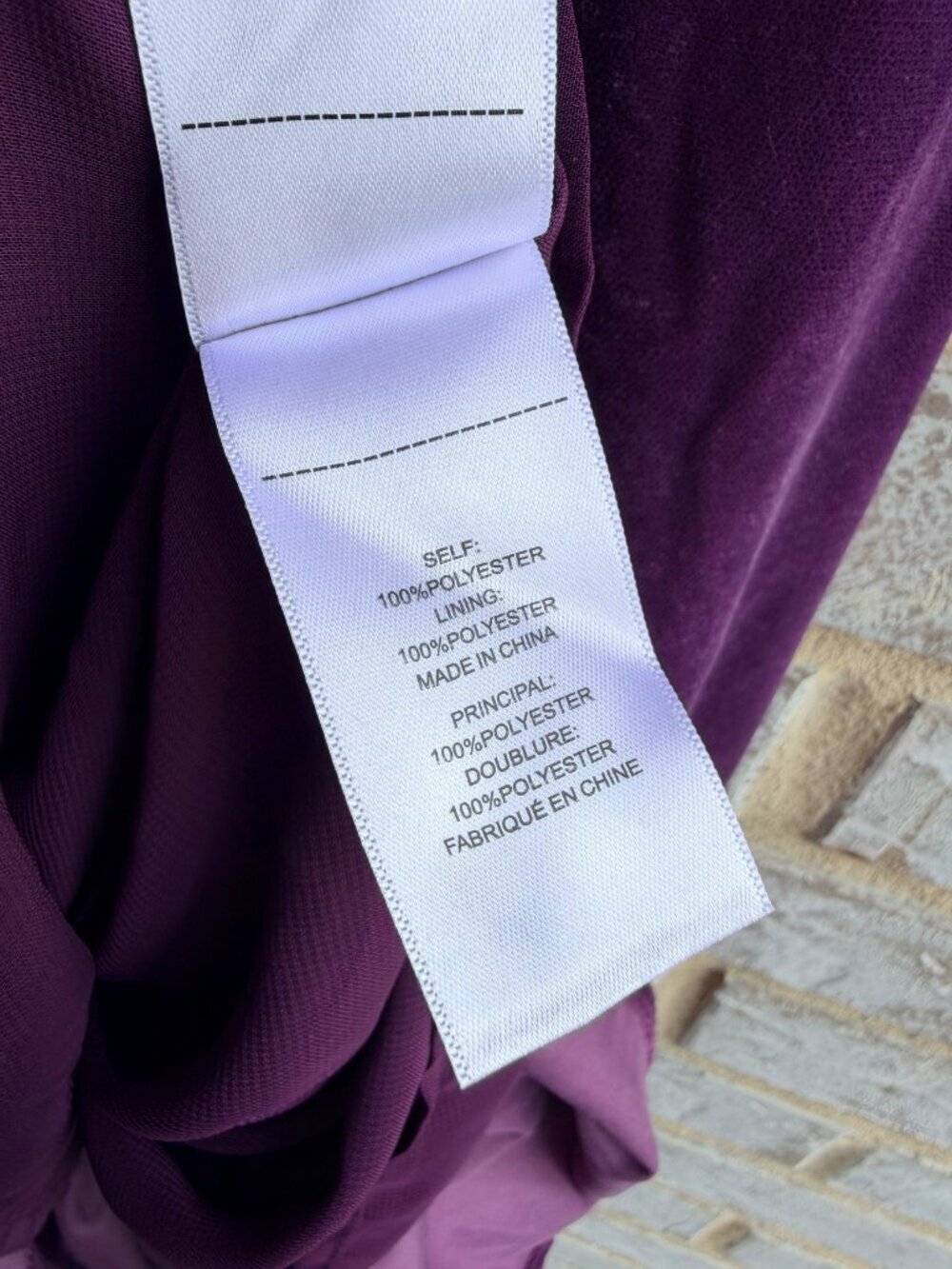 UNTUCKit Long Sleeve V-Neck Faux Wrap Belted Purple Velour Dress Women's Size M - Picture 5 of 11